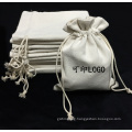 100% cotton muslin fabric jewelry pouch private label eco friendly gift packaging bags printed canvas jewelry pouch bag